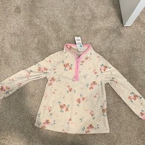 NWT OshKosh toddler girls fleece half zip